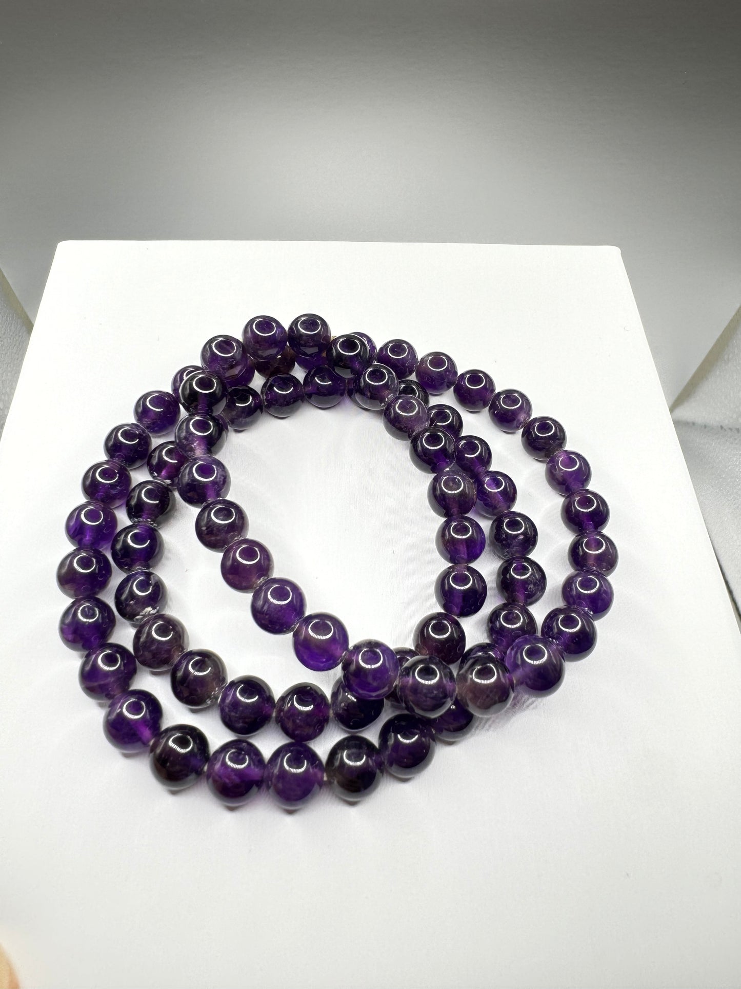 Amethyst bracelets/necklace 6-7mm beads