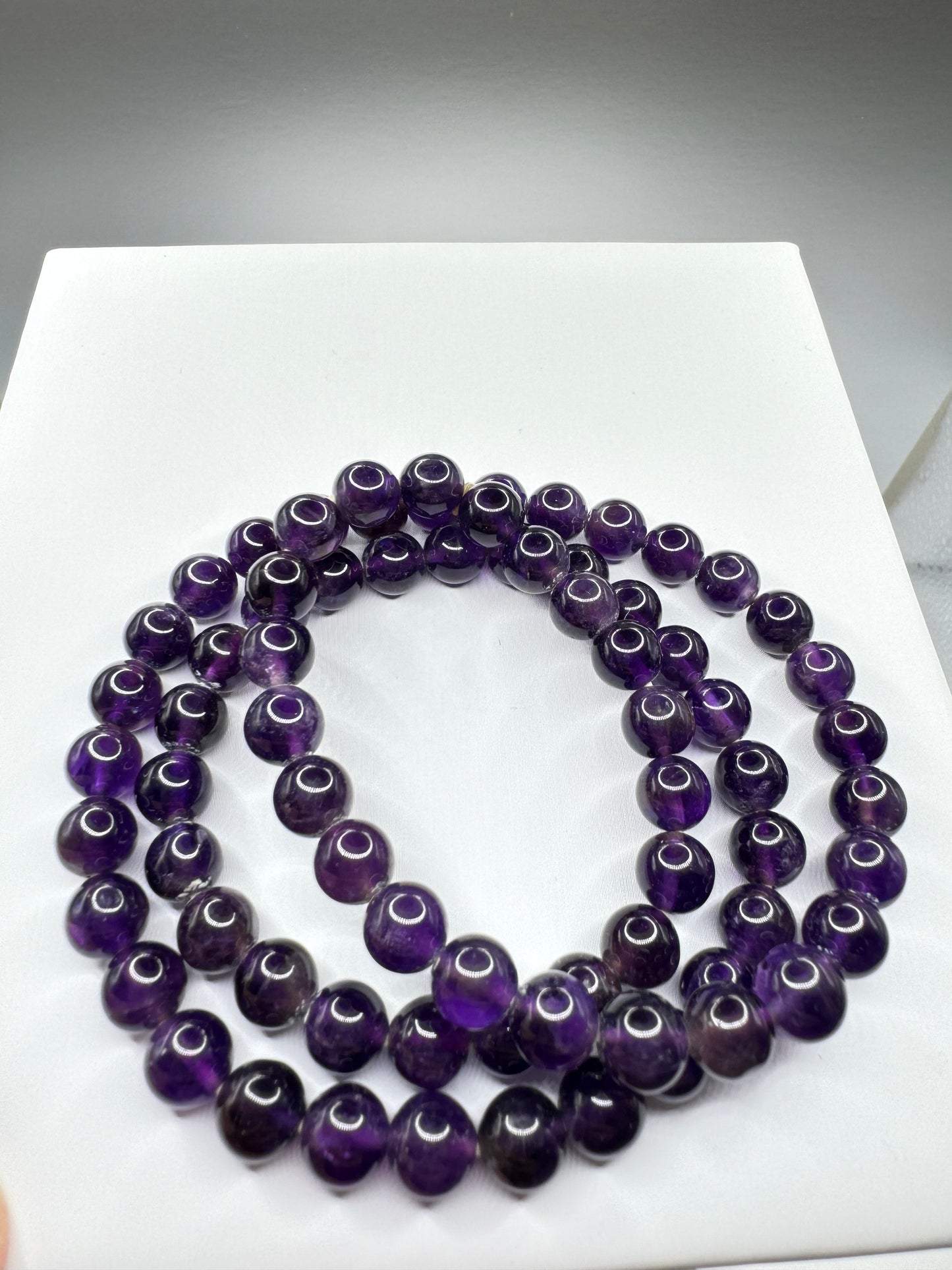 Amethyst bracelets/necklace 6-7mm beads