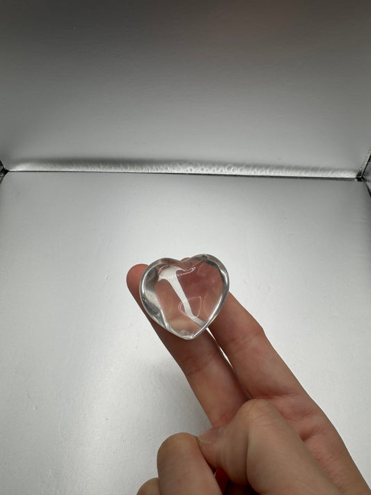 Clear Quartz in Heart Shape