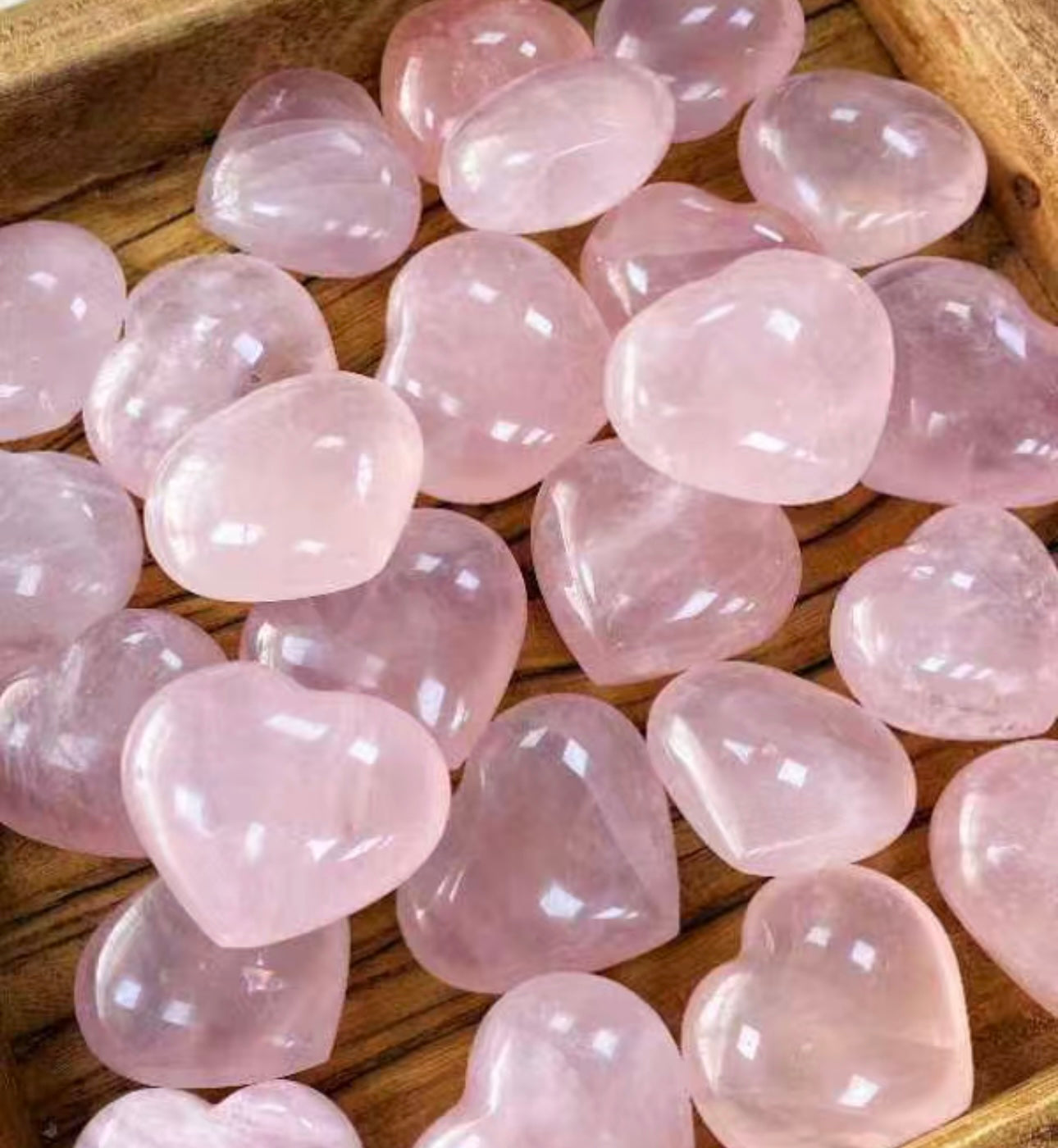 Rose Quartz in Heart Shape