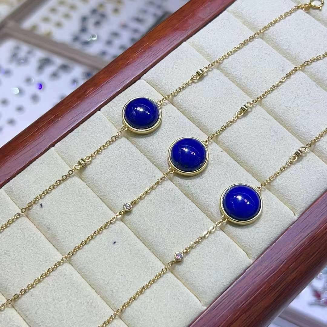 lapis lazuli round bracelet/ea