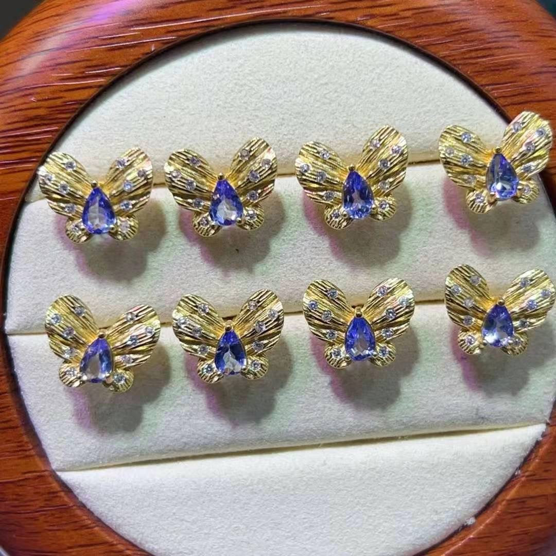 Tanzanite Earring-Butterfly