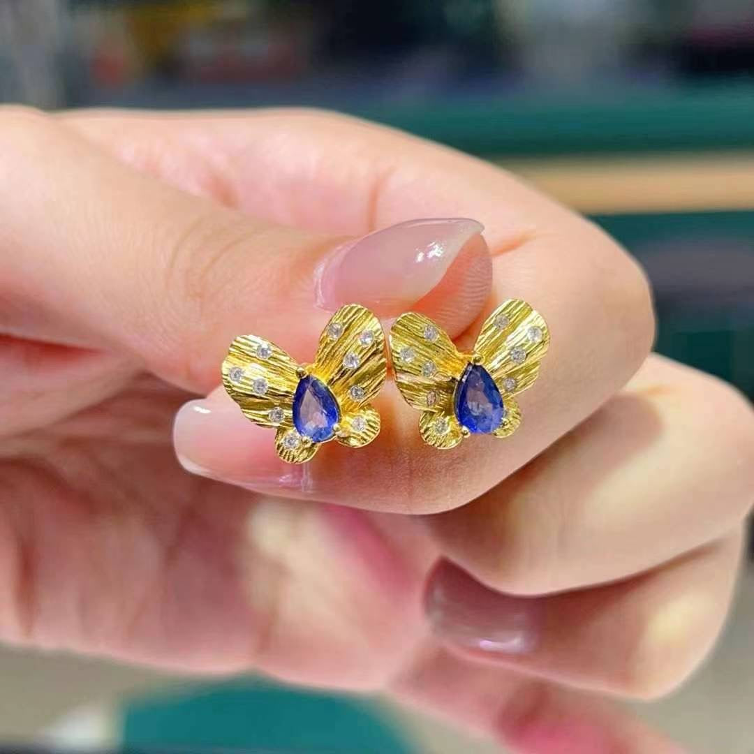 Tanzanite Earring-Butterfly