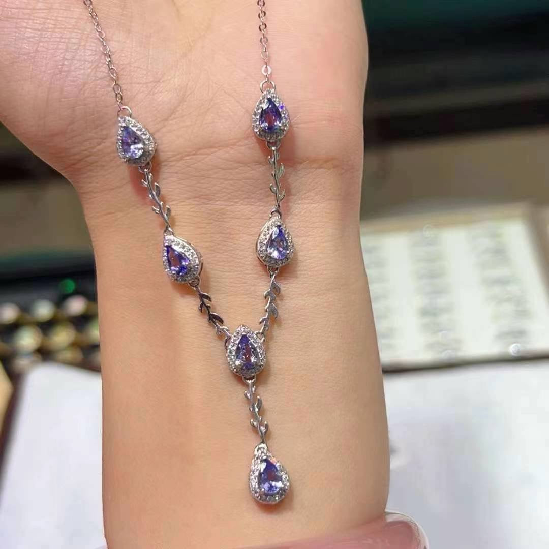 Tanzanites Necklace-1