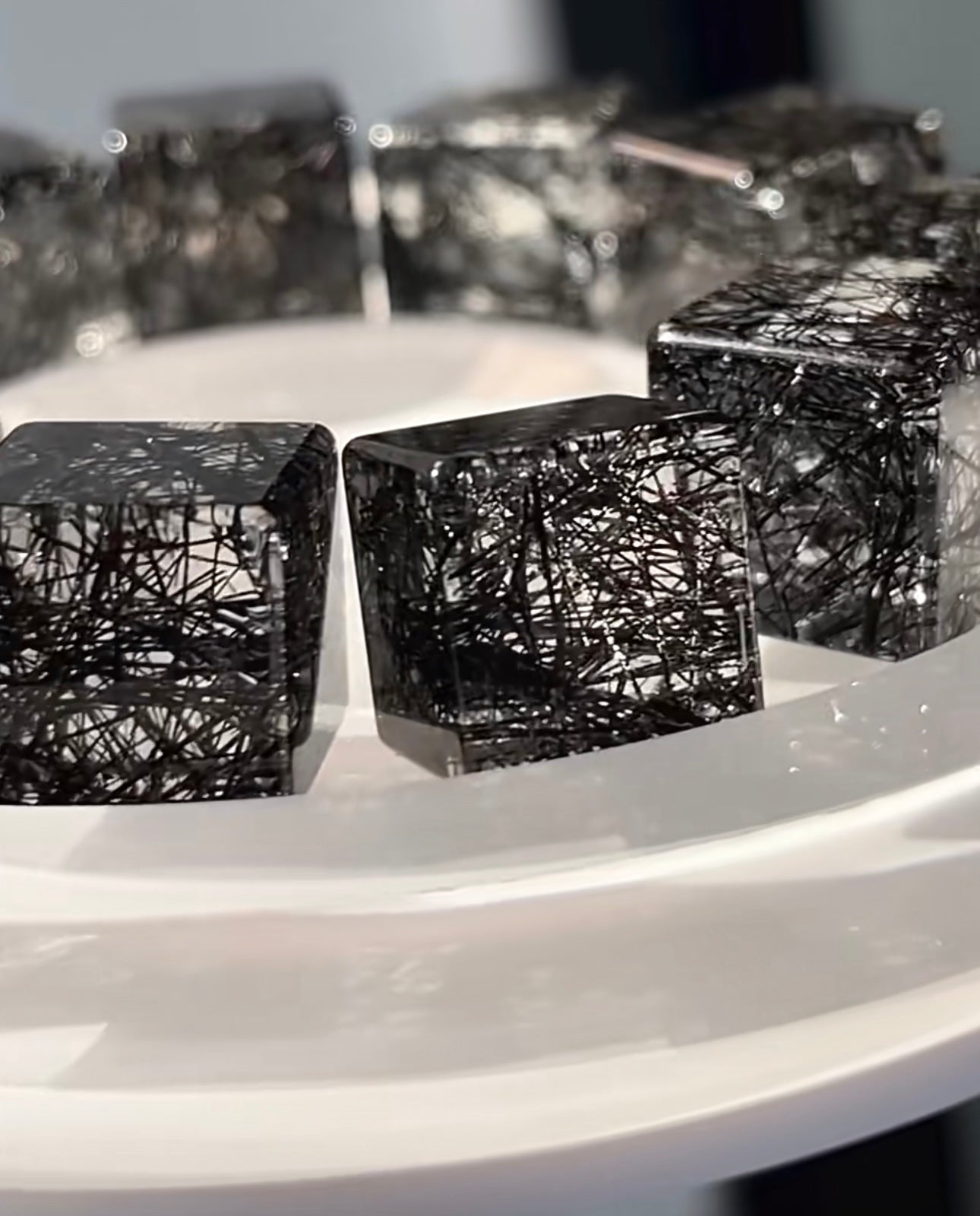 Special! Limited Quantity Black Tourmaline or Black Rutilated Quartz (cube)/ea