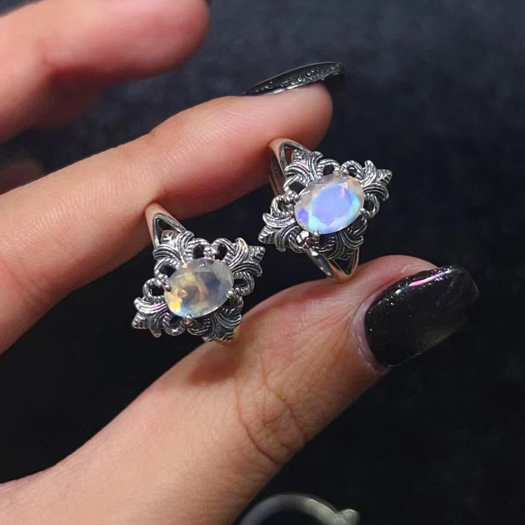 Moonstone ring-Oval
