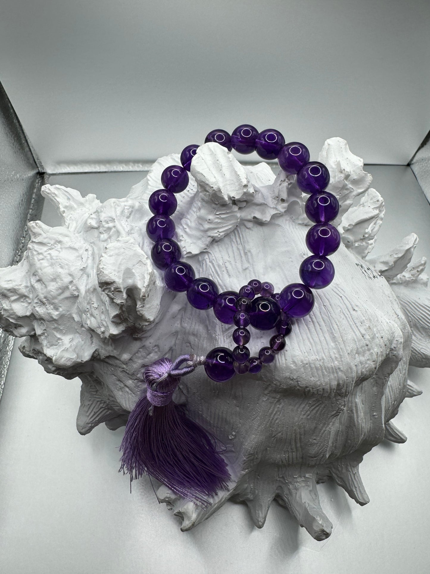 Amethyst Bracelets-11mm beads