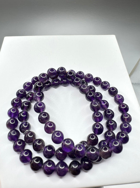 Amethyst bracelets/necklace 6-7mm beads