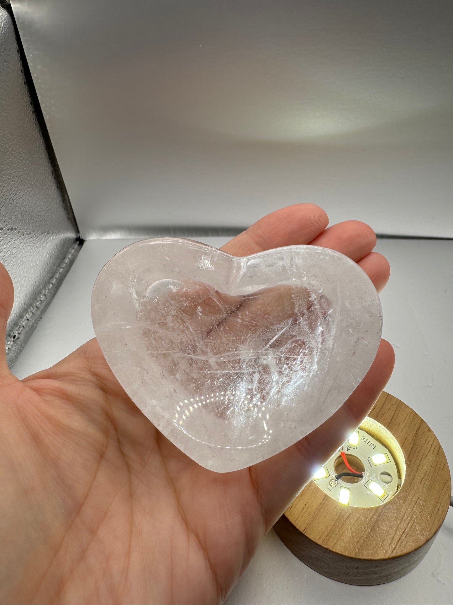Heart Shape Clear Quartz