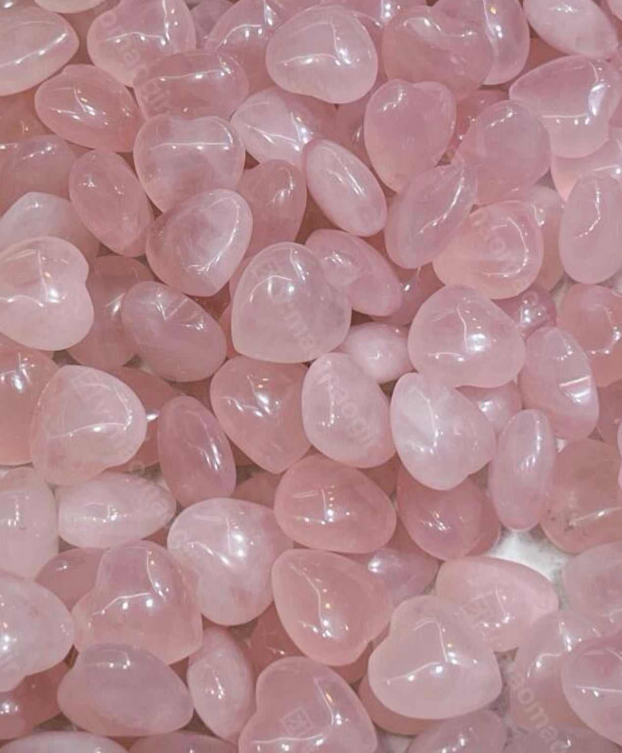 Rose Quartz in Heart Shape