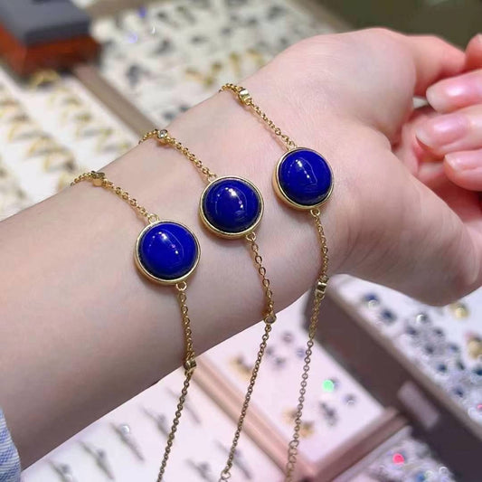 lapis lazuli round bracelet/ea