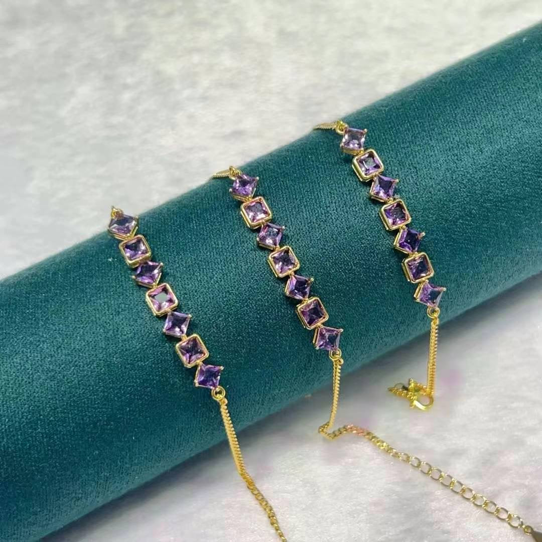 Amethysts Bracelets-Geometry