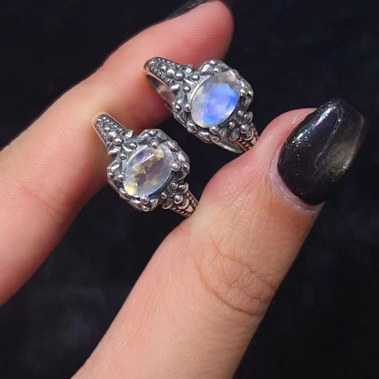 A Vintage Square Moonstone Ring